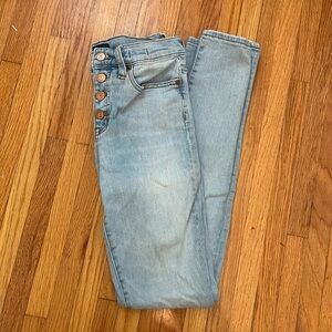 J Crew High Rise Toothpick Jeans